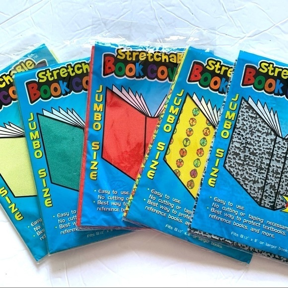 NEW Stretch Book Covers Jumbo Size & Teacher Pass Board - Picture 2 of 7